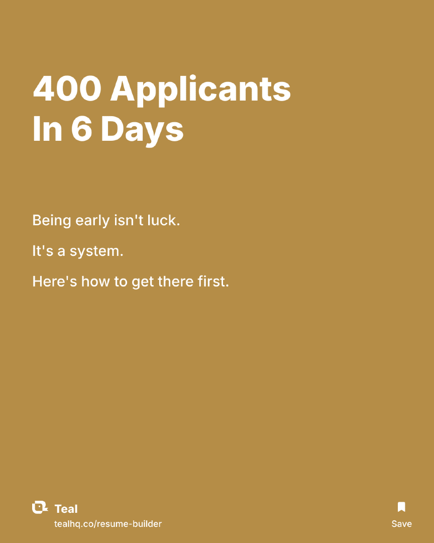 @Teal | Job Search Tips