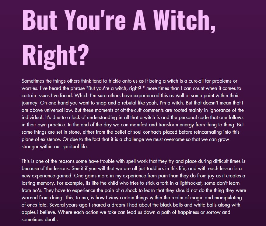 @The Devine Witch