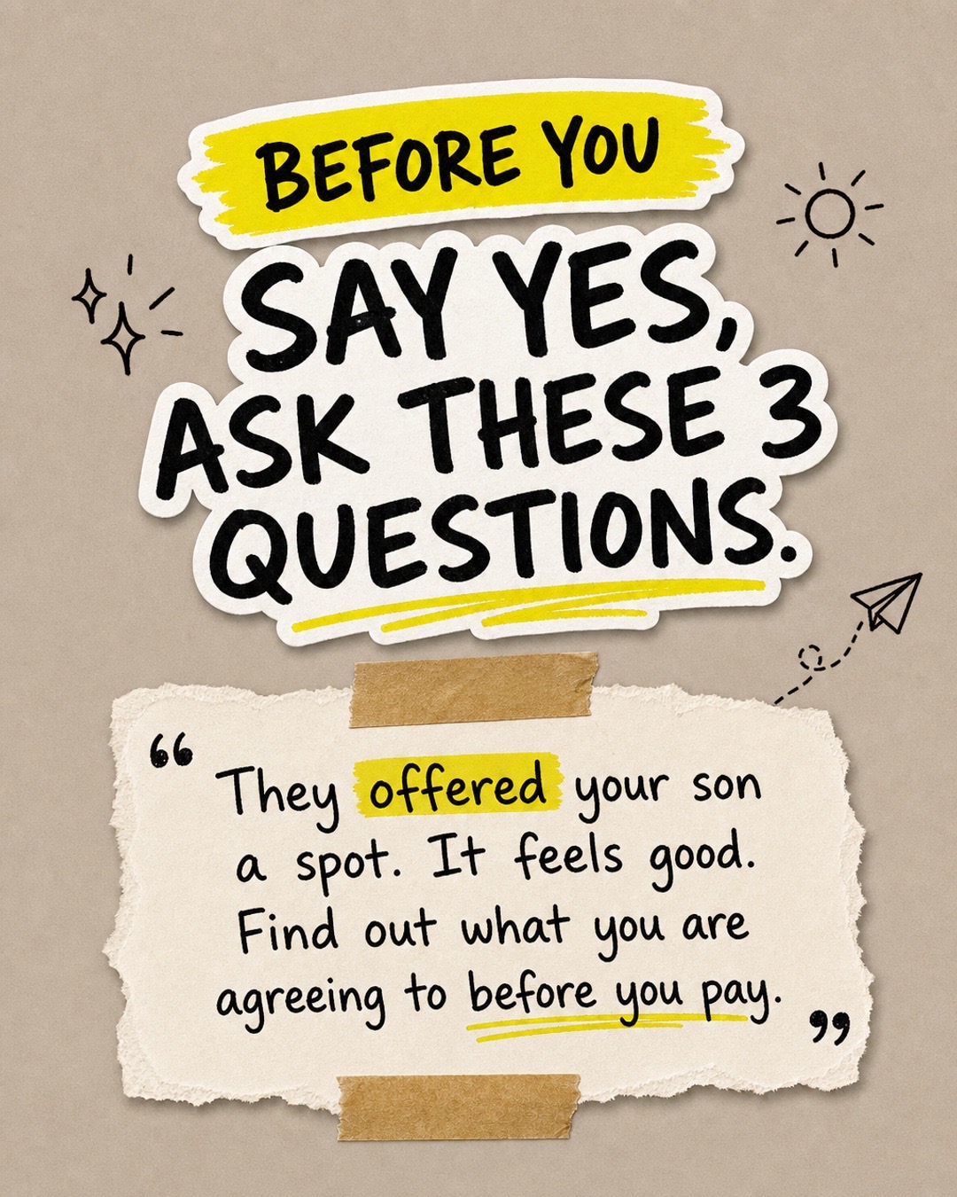 @Baseball Parent Advice