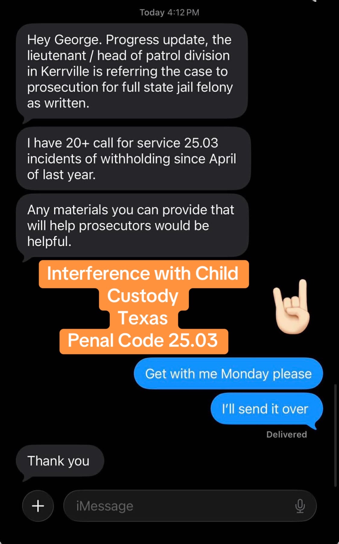 @Texas Penal Code 25.03