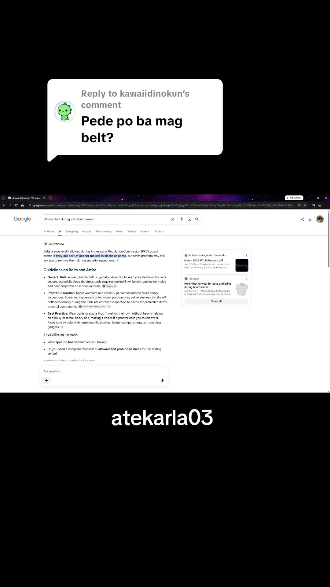 @Ate Karla ๐๐ณโจ