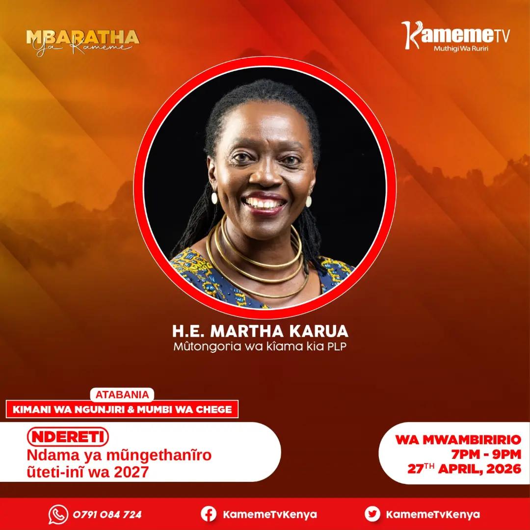 @Martha Karua