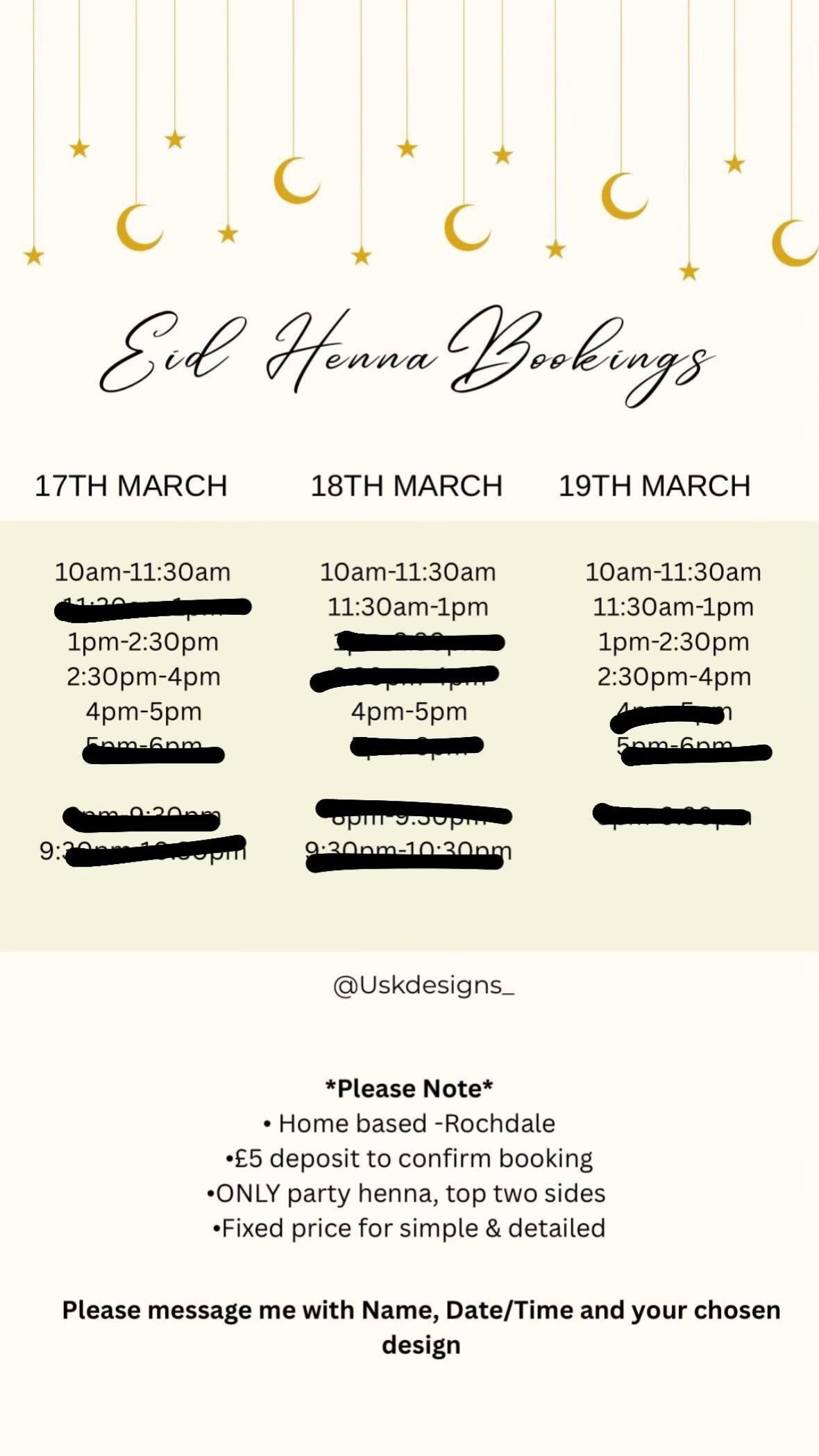 @SALMA-Rochdale Henna Artist