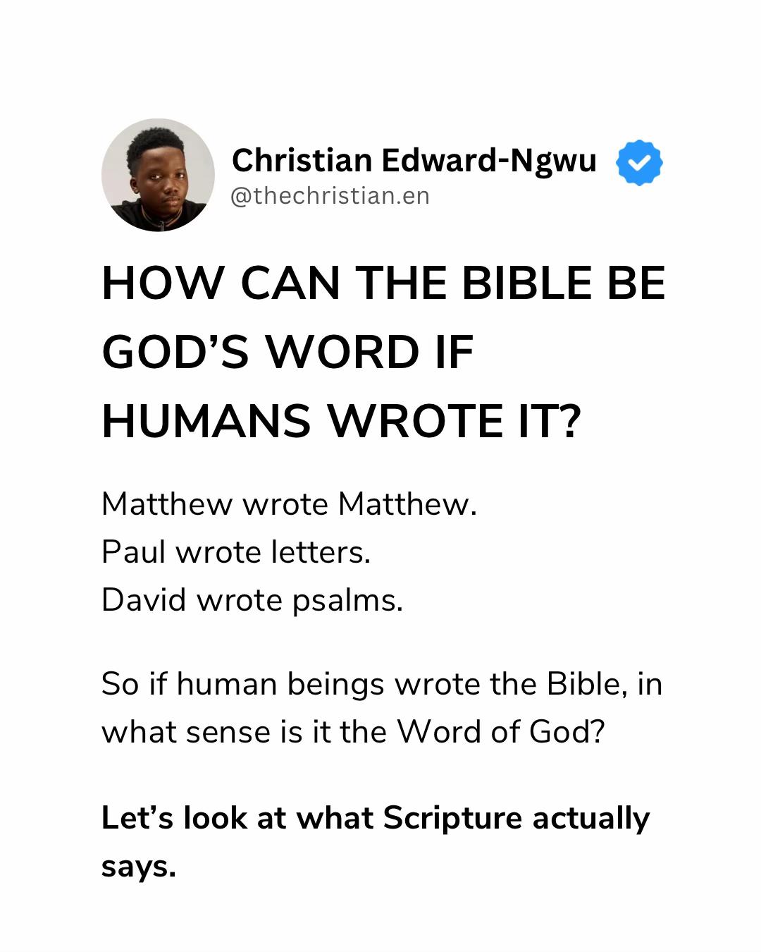@Christian Edward-Ngwu