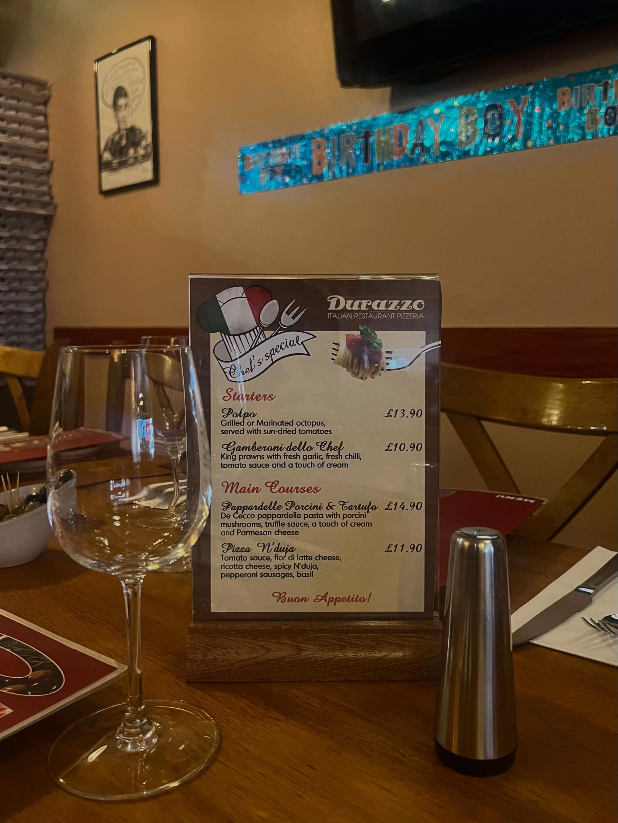 @Durazzo Pizzeria Restaurant