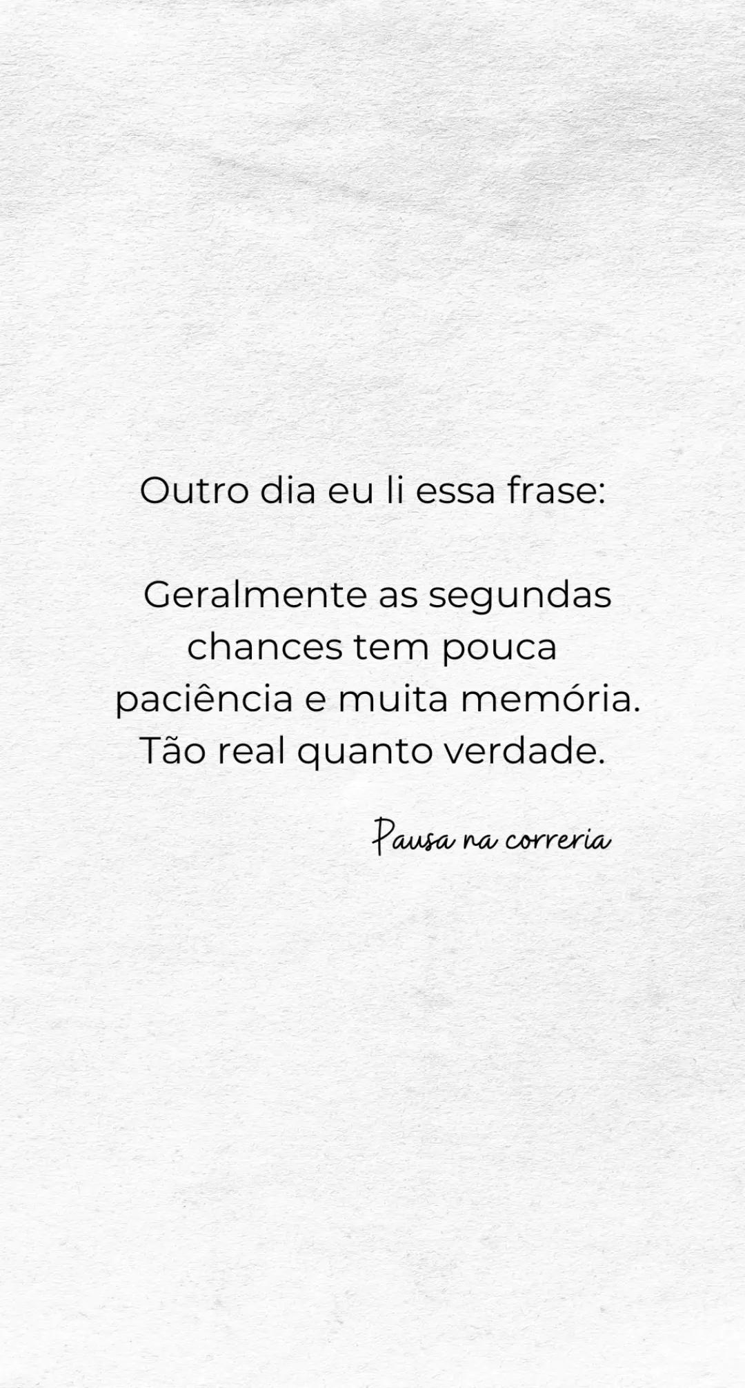 @Uma pausa na correria
