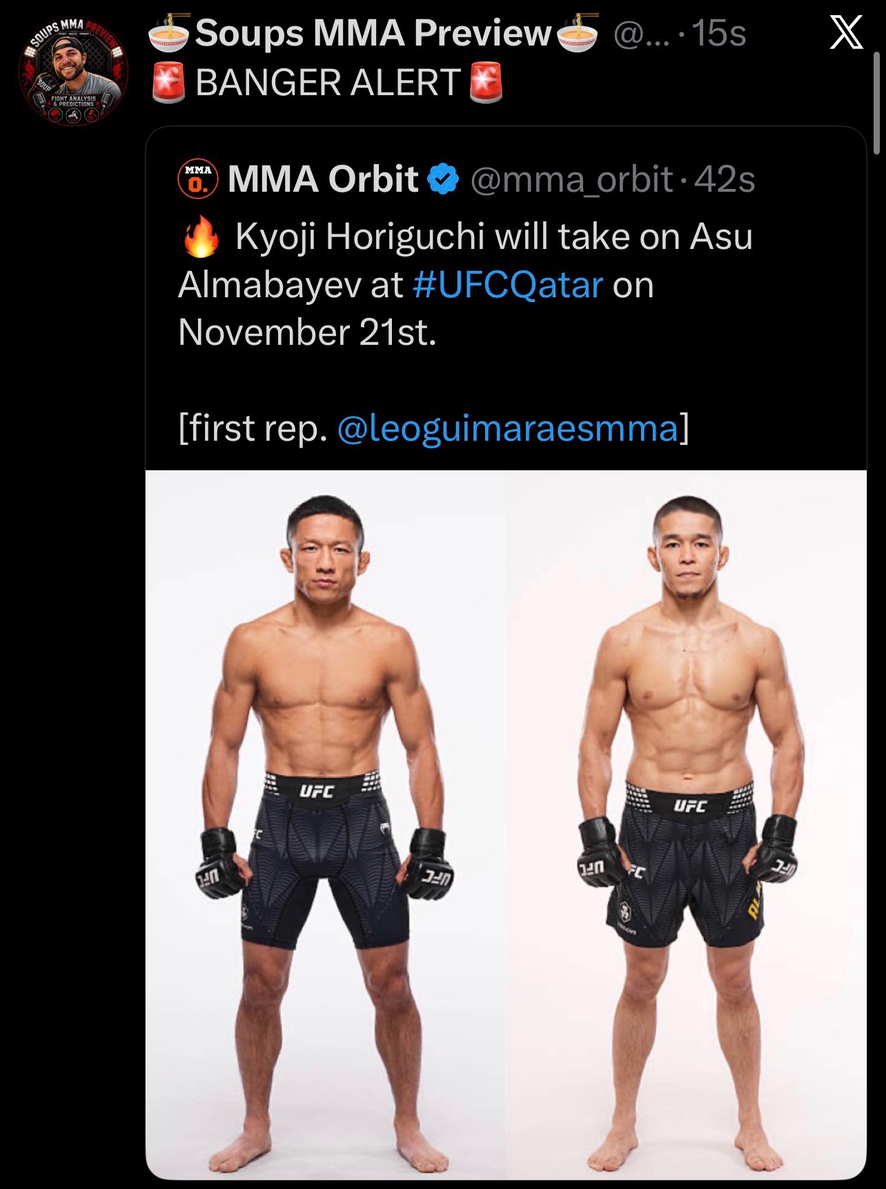 @🍜Soups MMA Preview 🍜