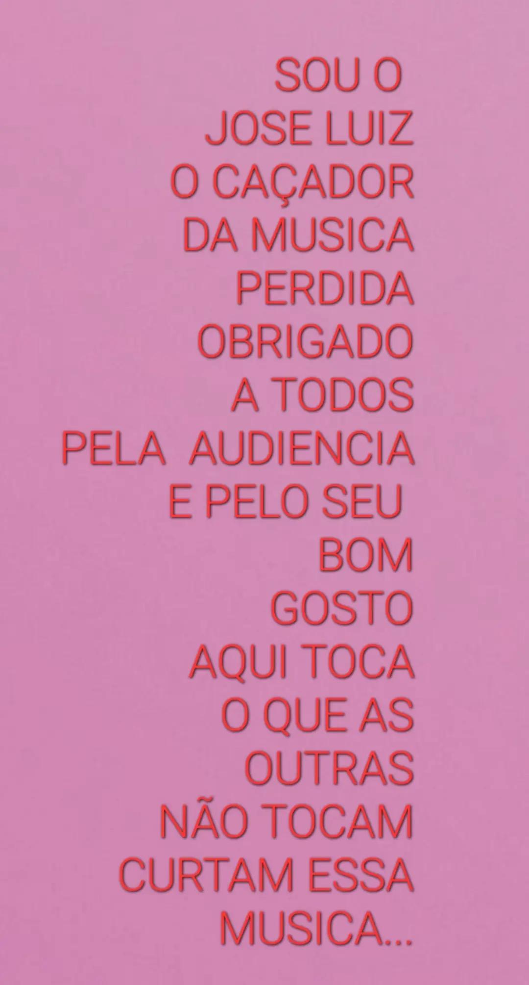 @Caçador da musica perdida