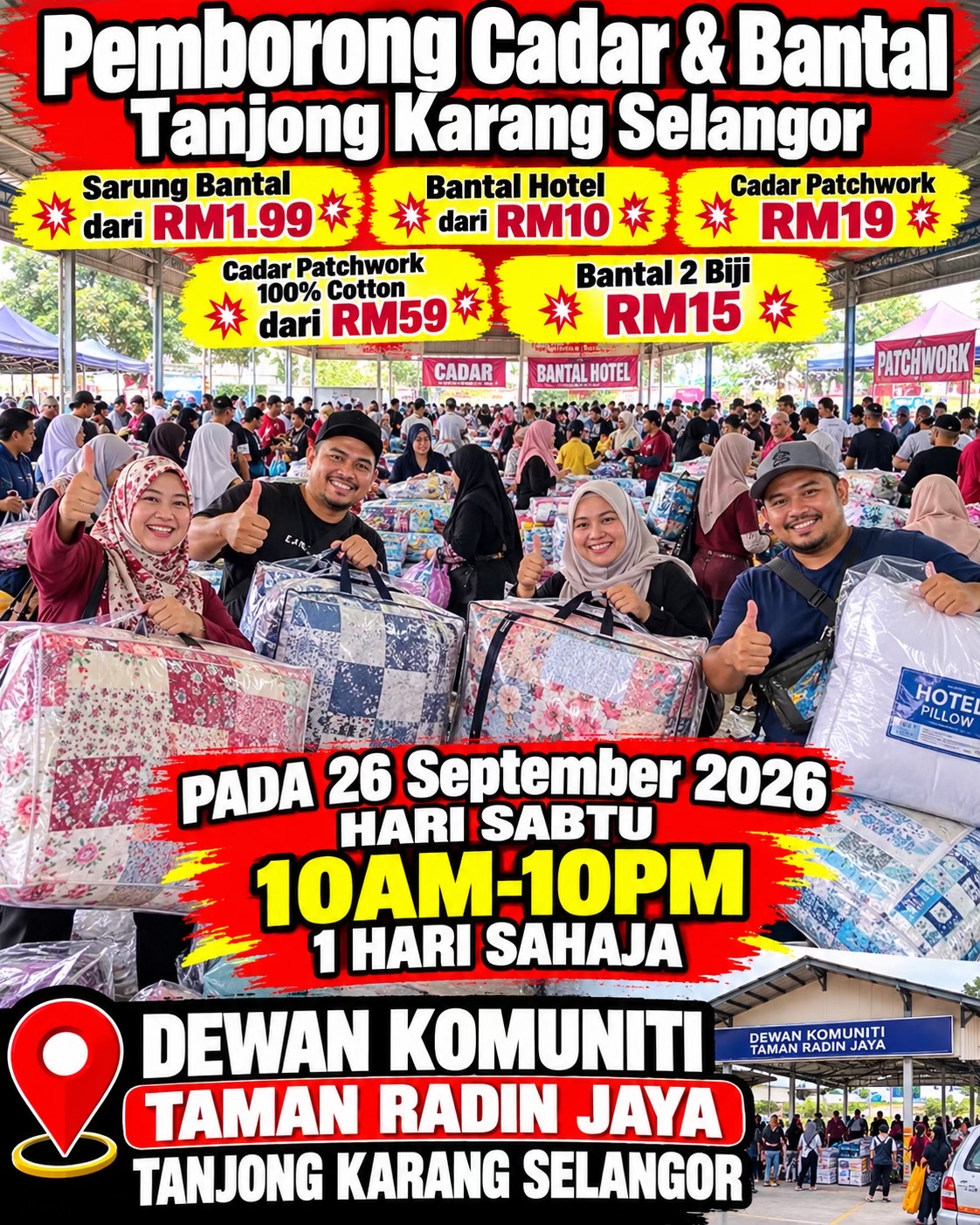 @Pemborong Cadar & Bantal