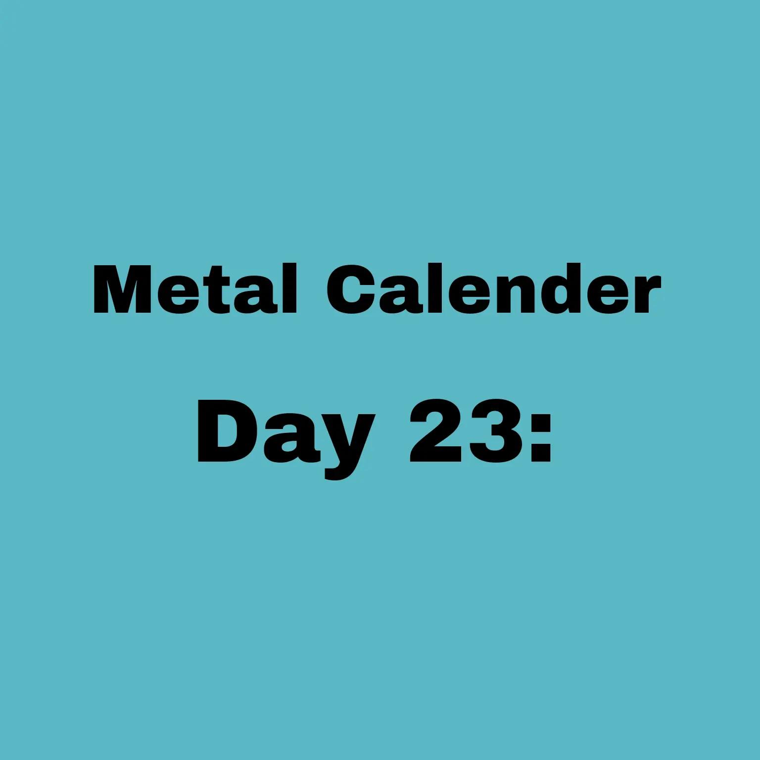 @Rock & Metal Calender