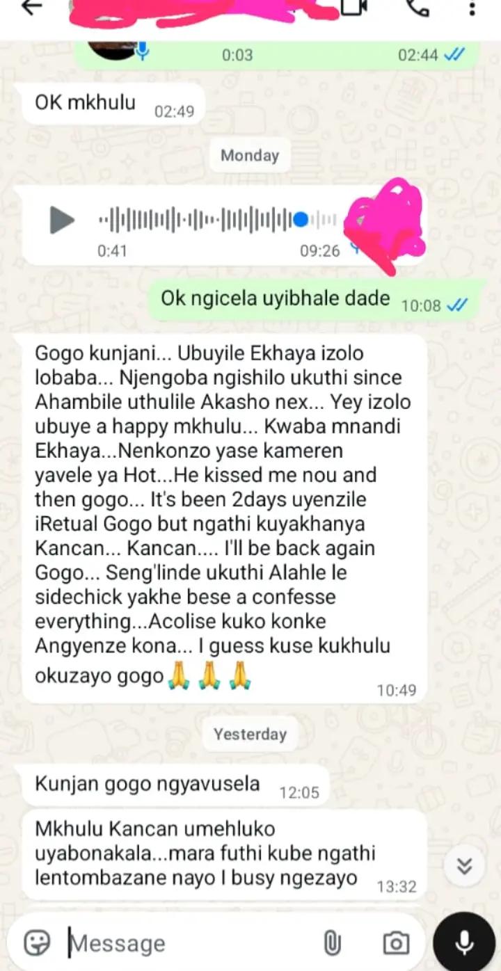 @Gogo mamoyo mazololo.