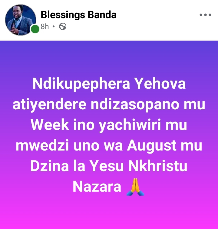@Prophet Blessings Zuze Banda
