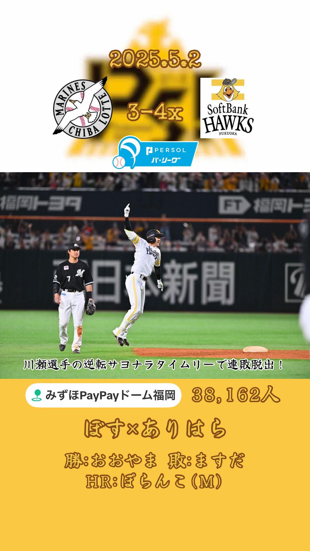 @熱鷹ホークス