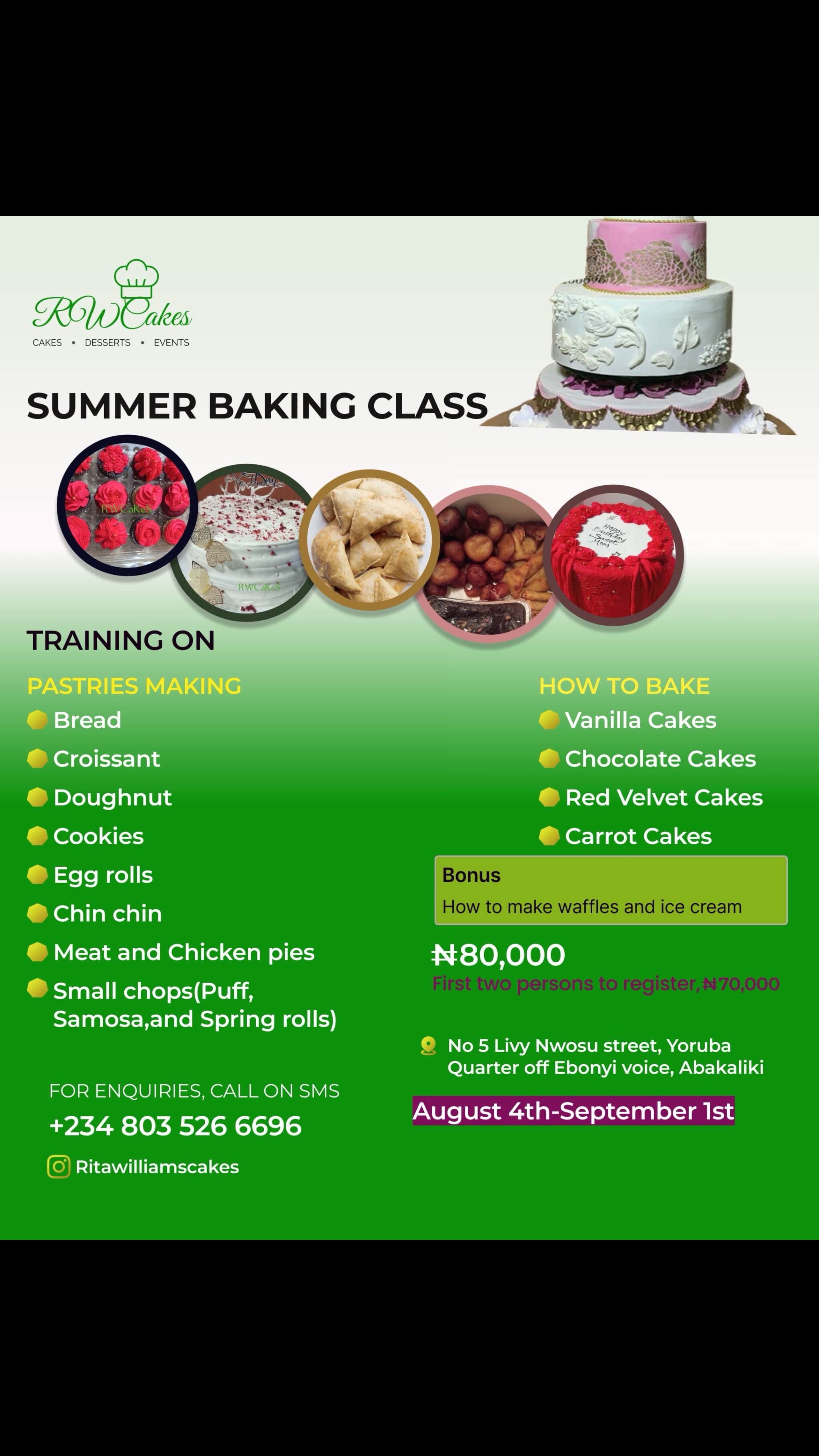 @Cakes and Chops in Abakaliki