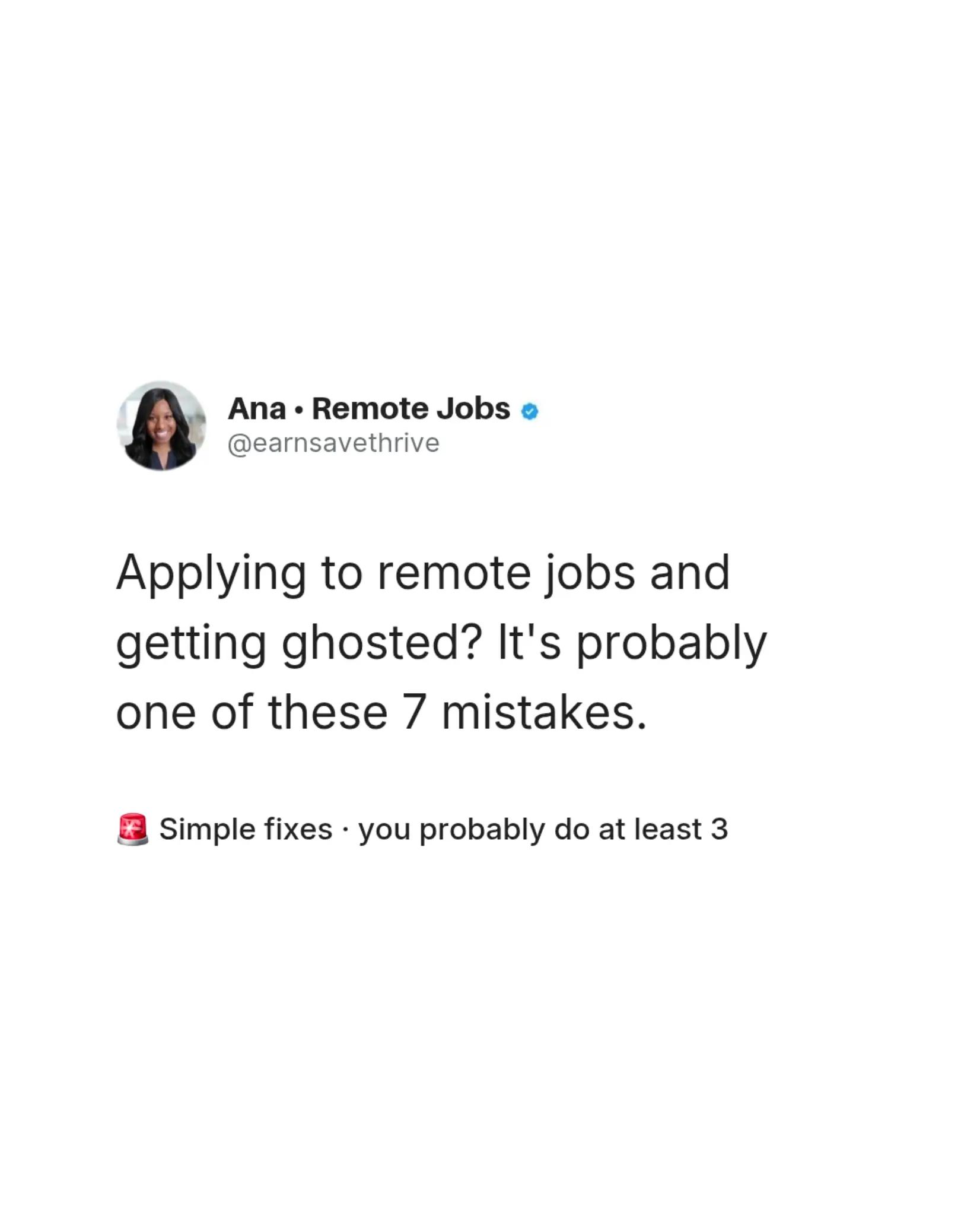 @Ana &bull; Remote Jobs