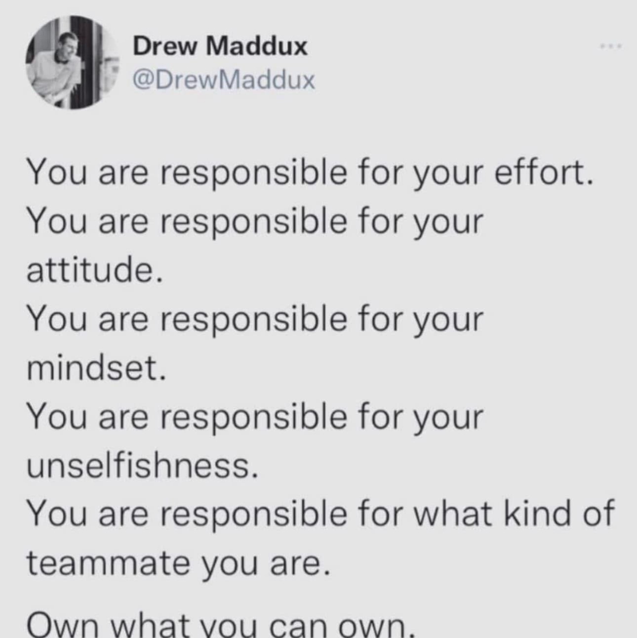 @Drew Maddux