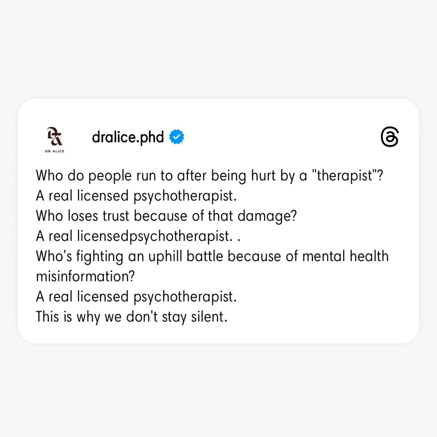 @Dr. Alice