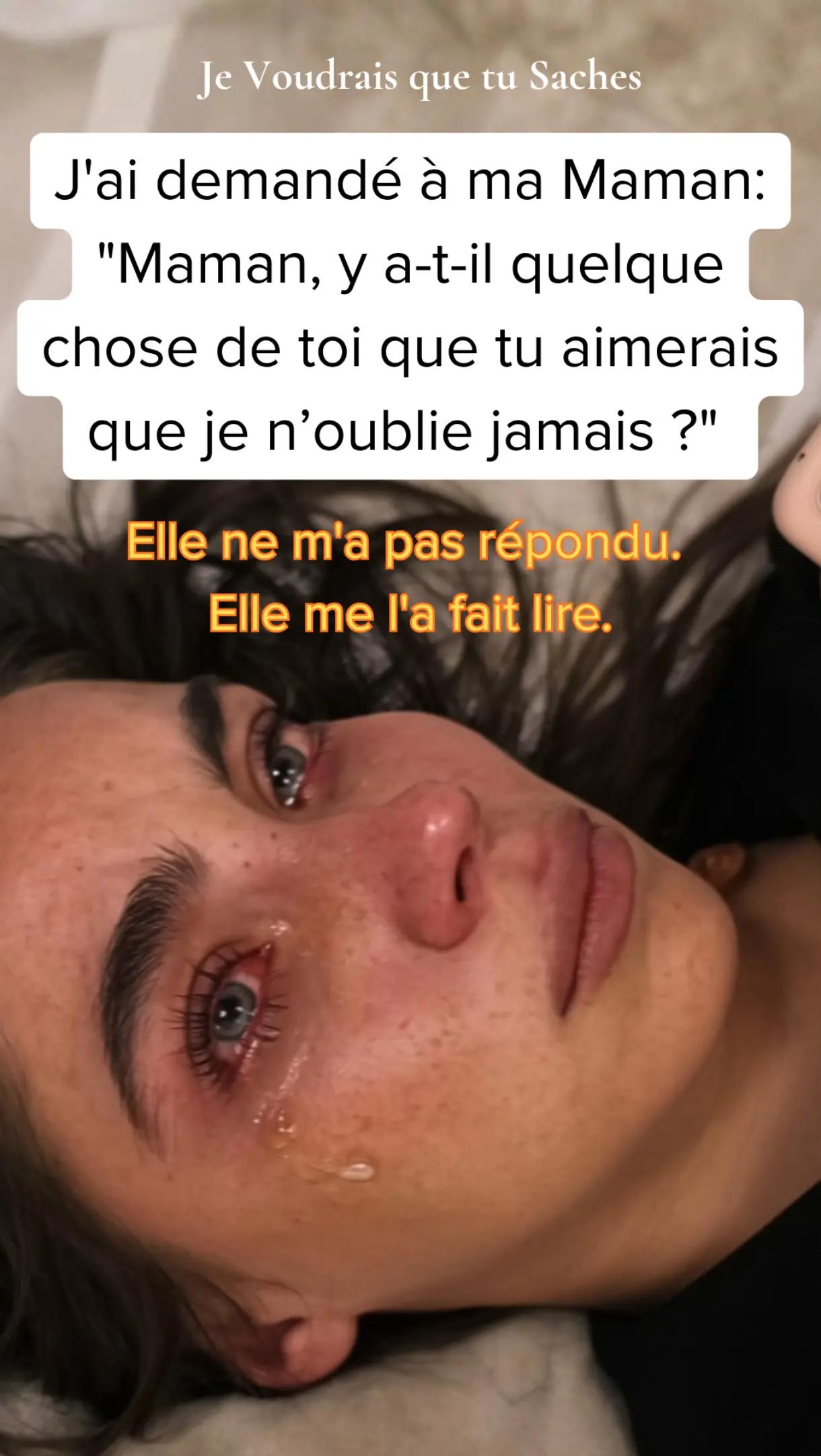@Je Voudrais Que Tu Saches