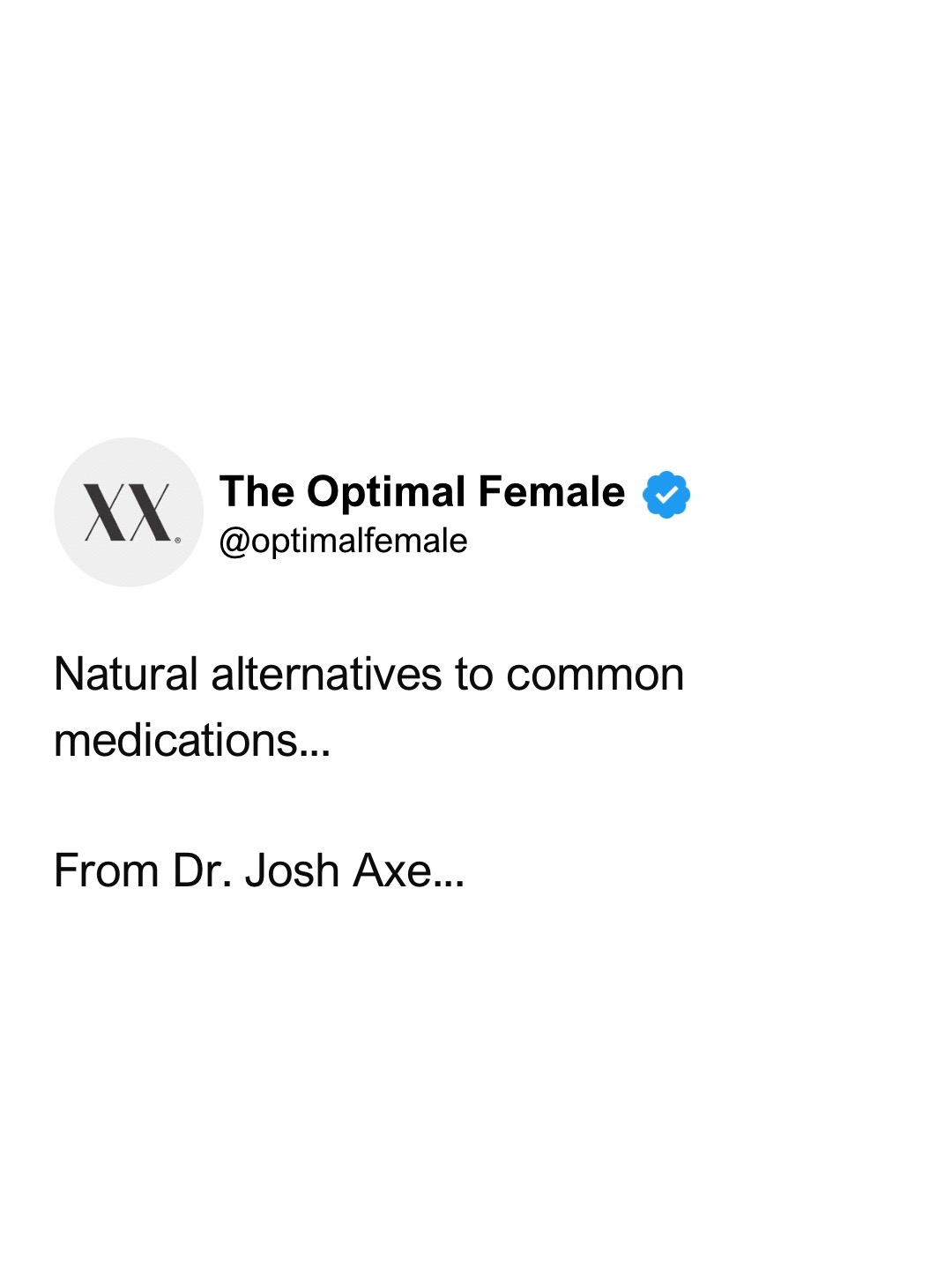 @The Optimal Female