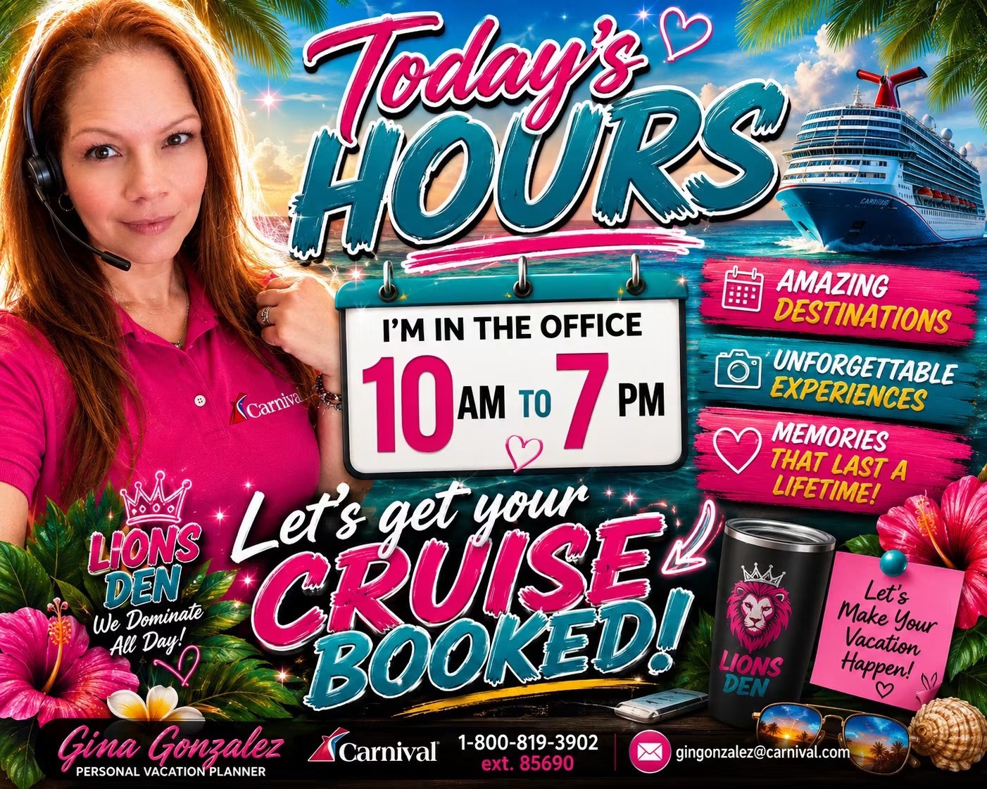 @๐ณ๏ธ Gina’s Cruisin Crew ๐ณ๏ธ