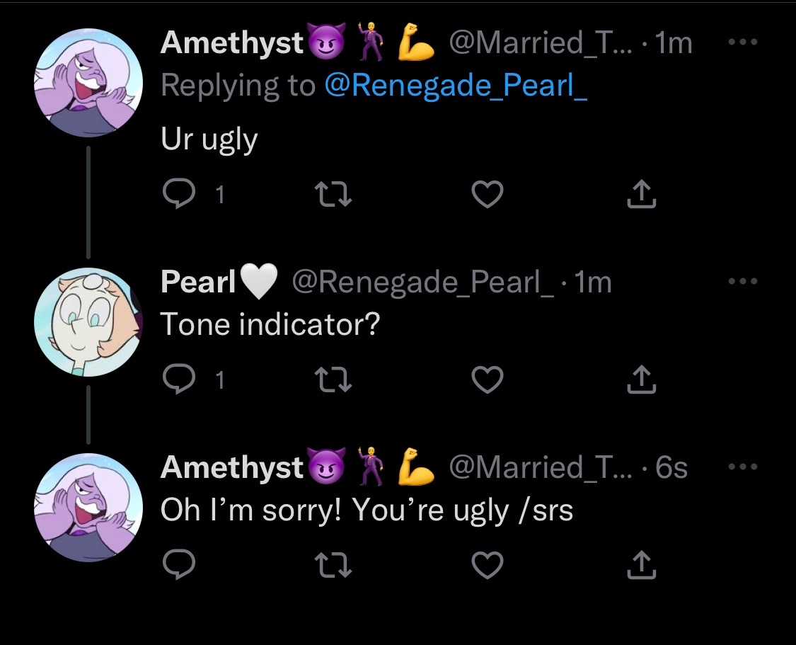 @:)