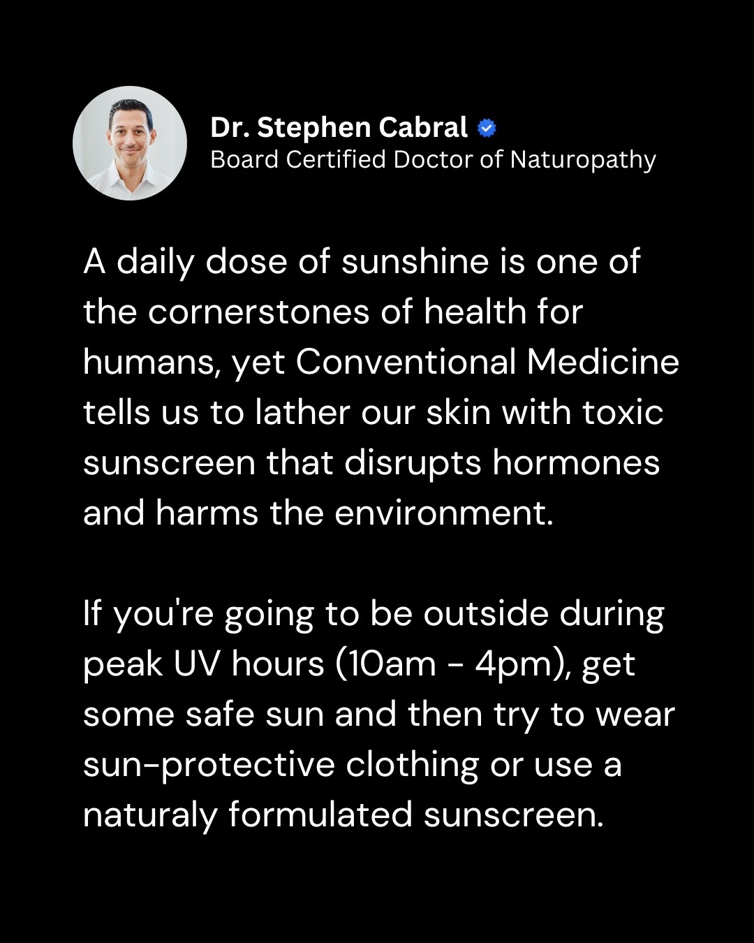 @Dr. Stephen Cabral