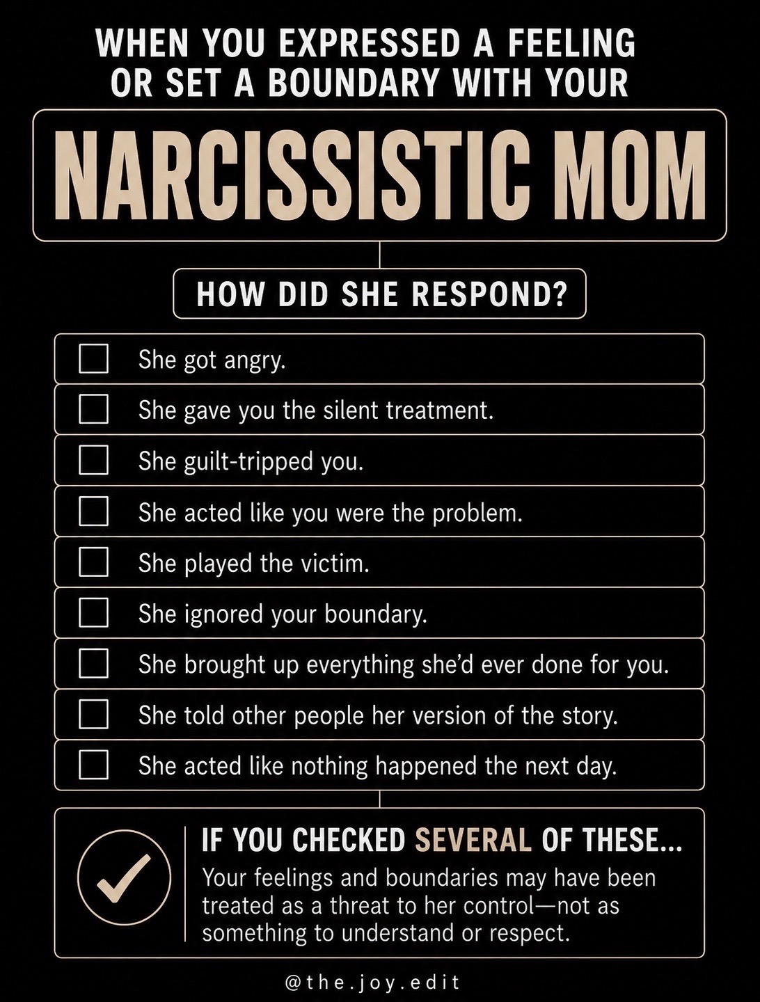 @Joy | Narcissistic Moms