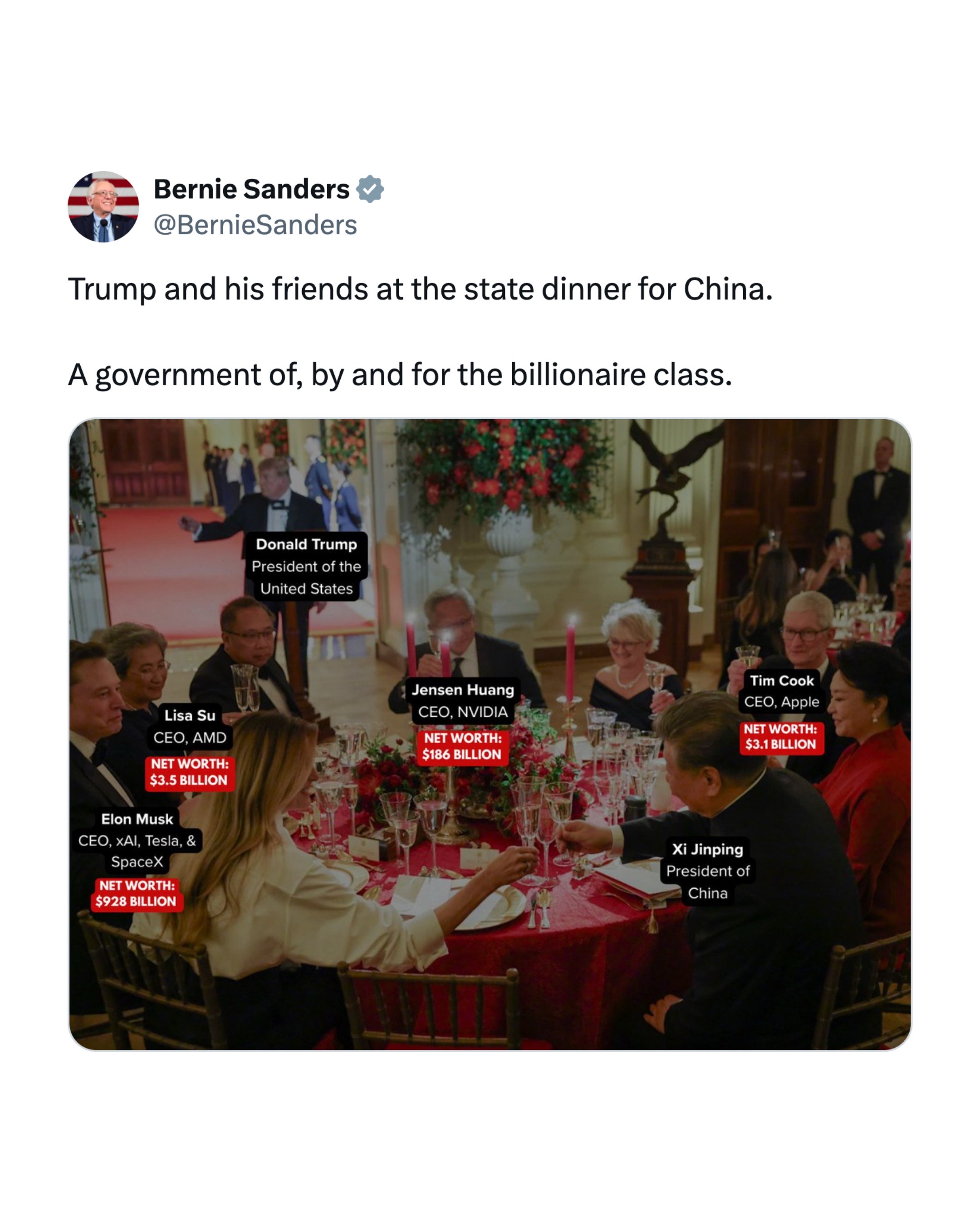 @Bernie Sanders