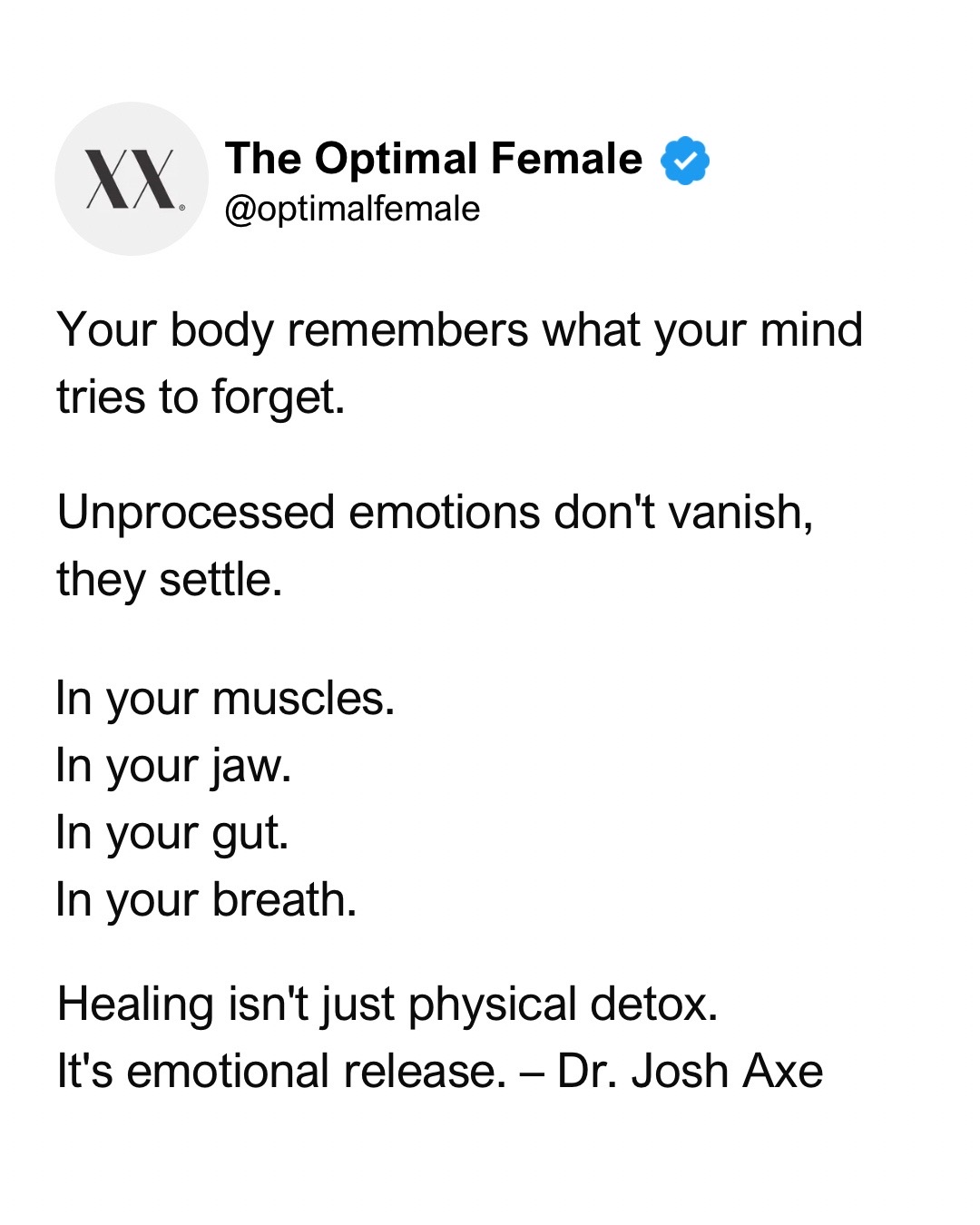 @The Optimal Female