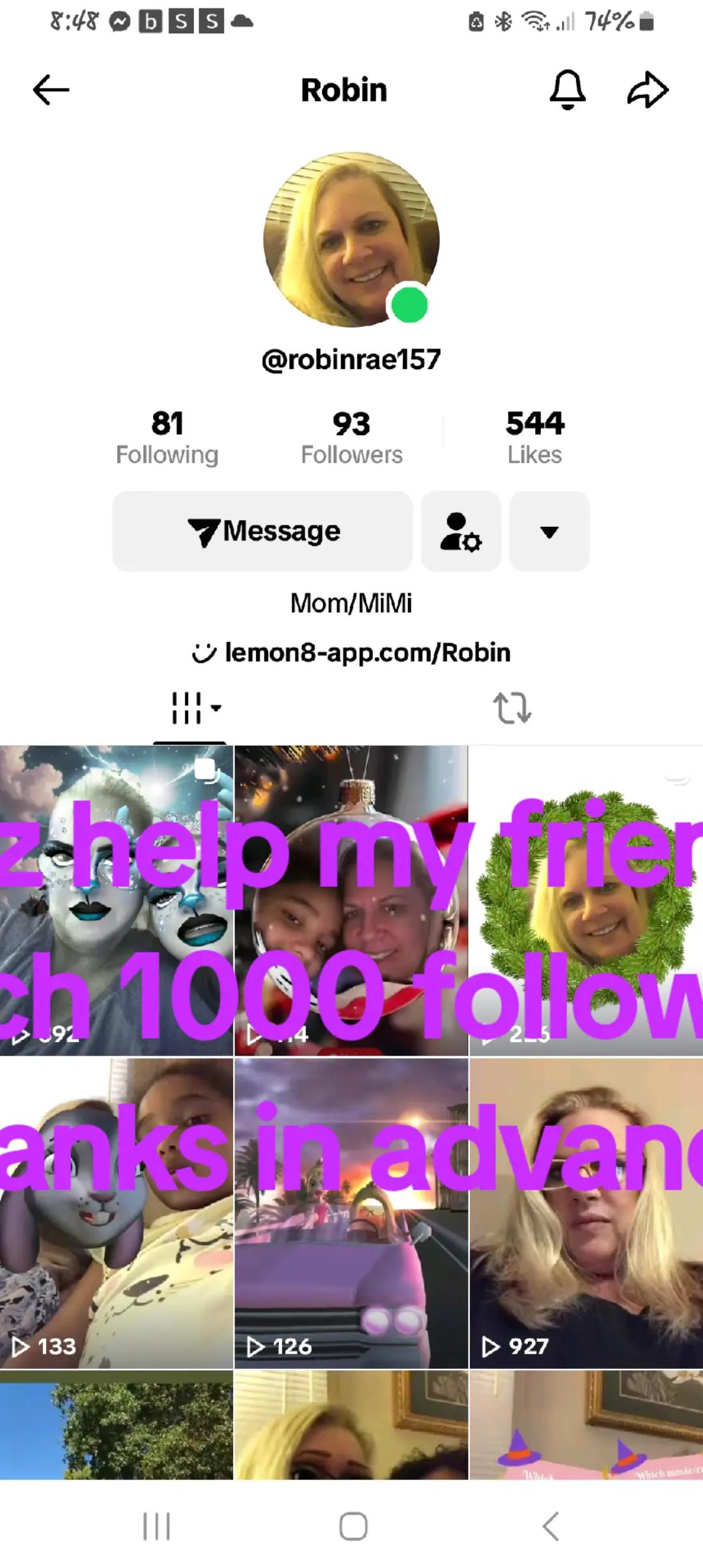 @Robinlynne aka 💕 Mimi 💕