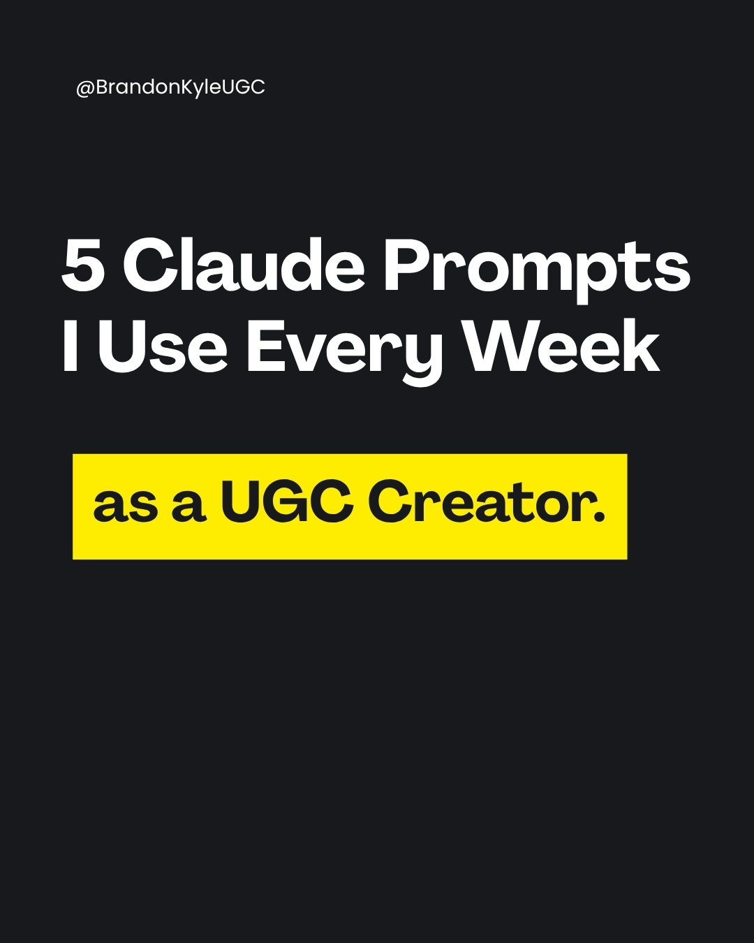 @Brandon - UGC Content Creator
