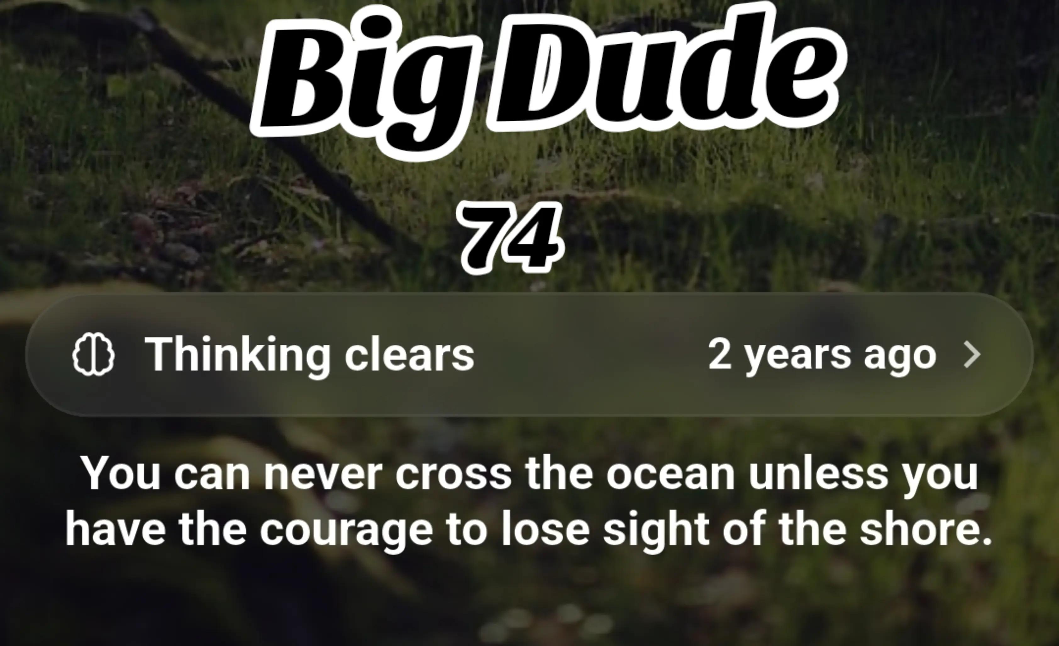 @Big Dude