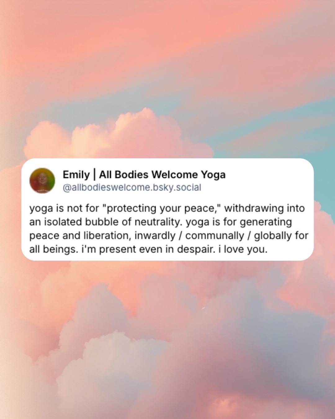@all bodies welcome yoga