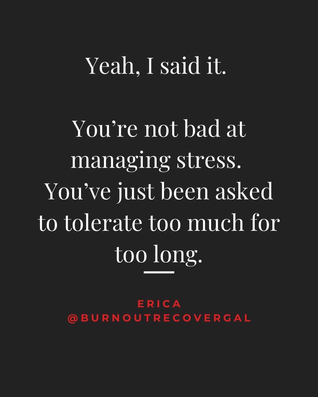 @Burnout Recovery Gal
