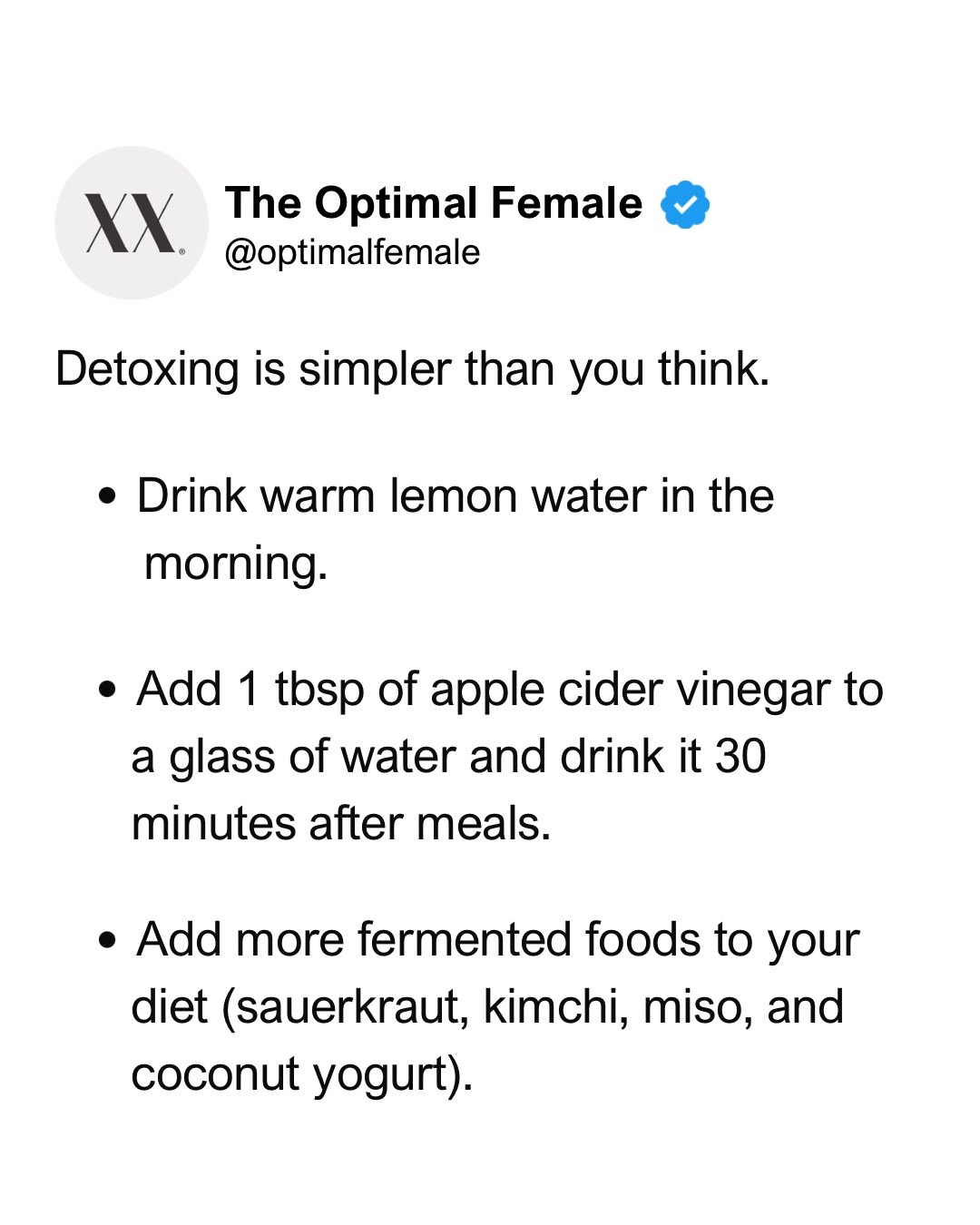 @The Optimal Female