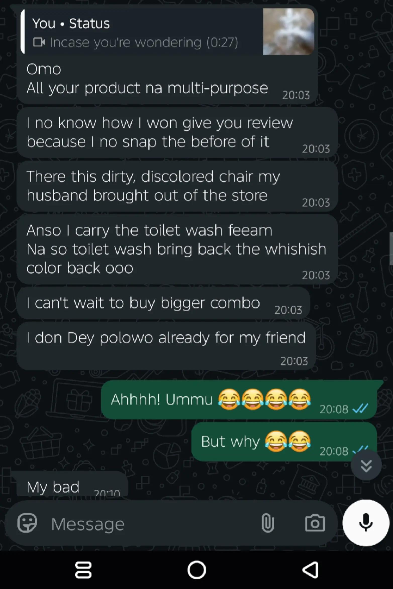@Leemash cleaning products