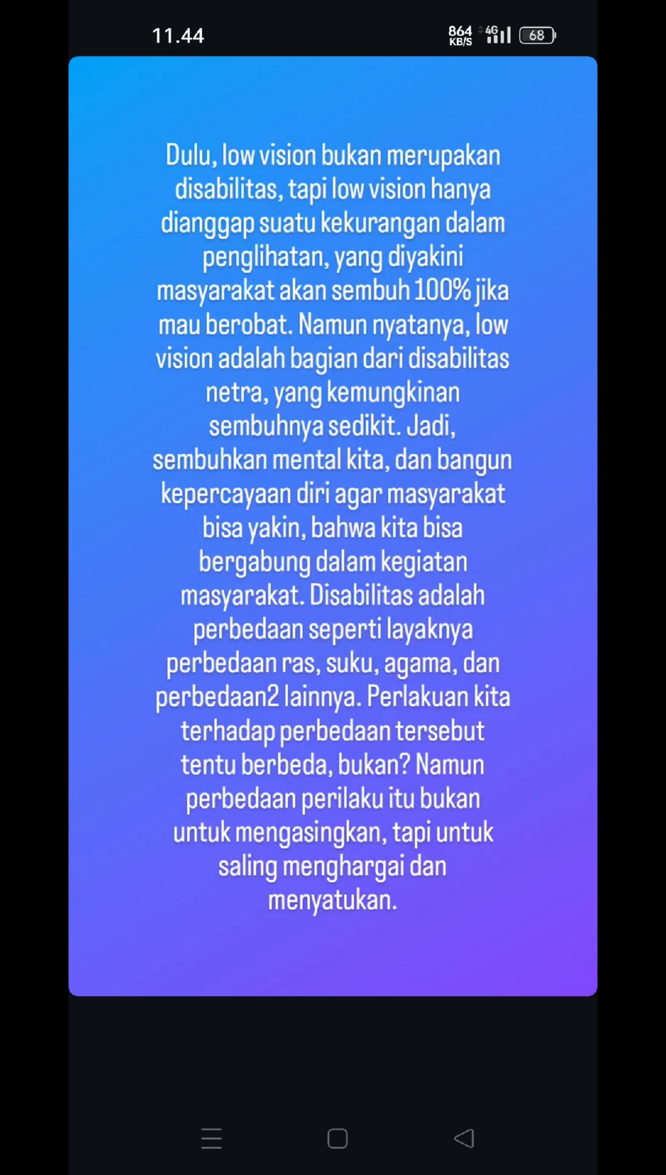 @Dian || Low Vision