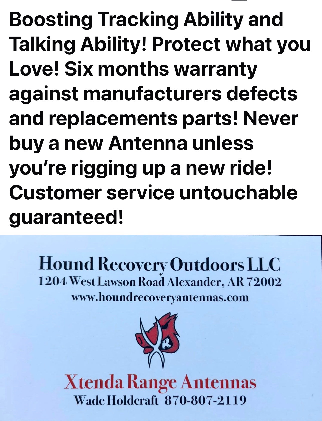 @Wade Holdcraft-Hound Recovery