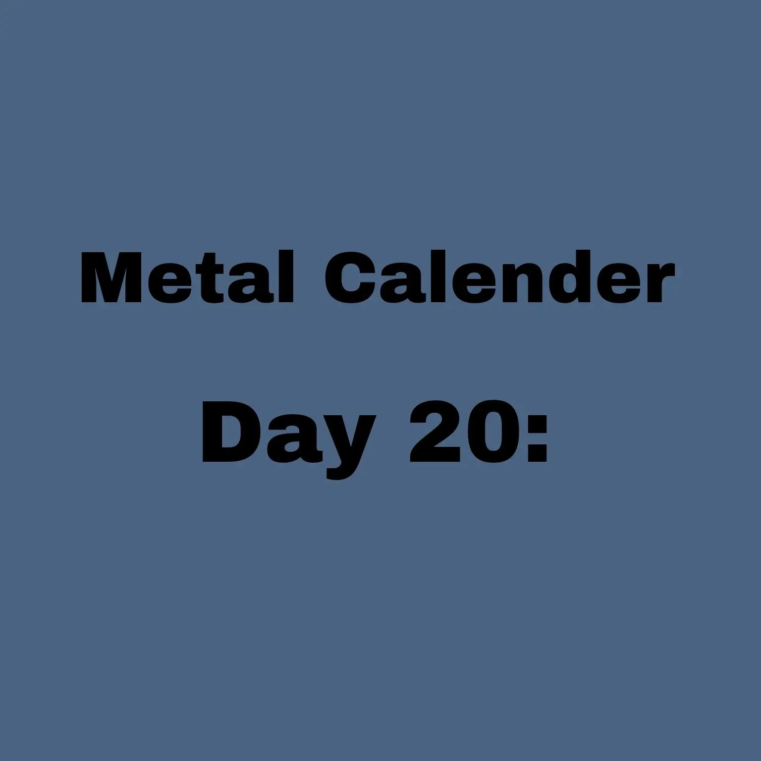 @Rock & Metal Calender