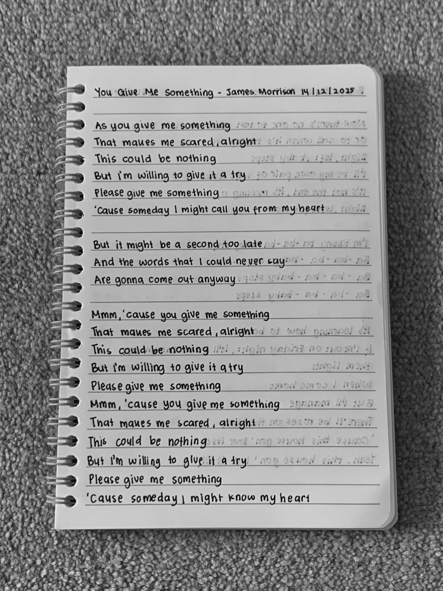 @handwriting lyrics