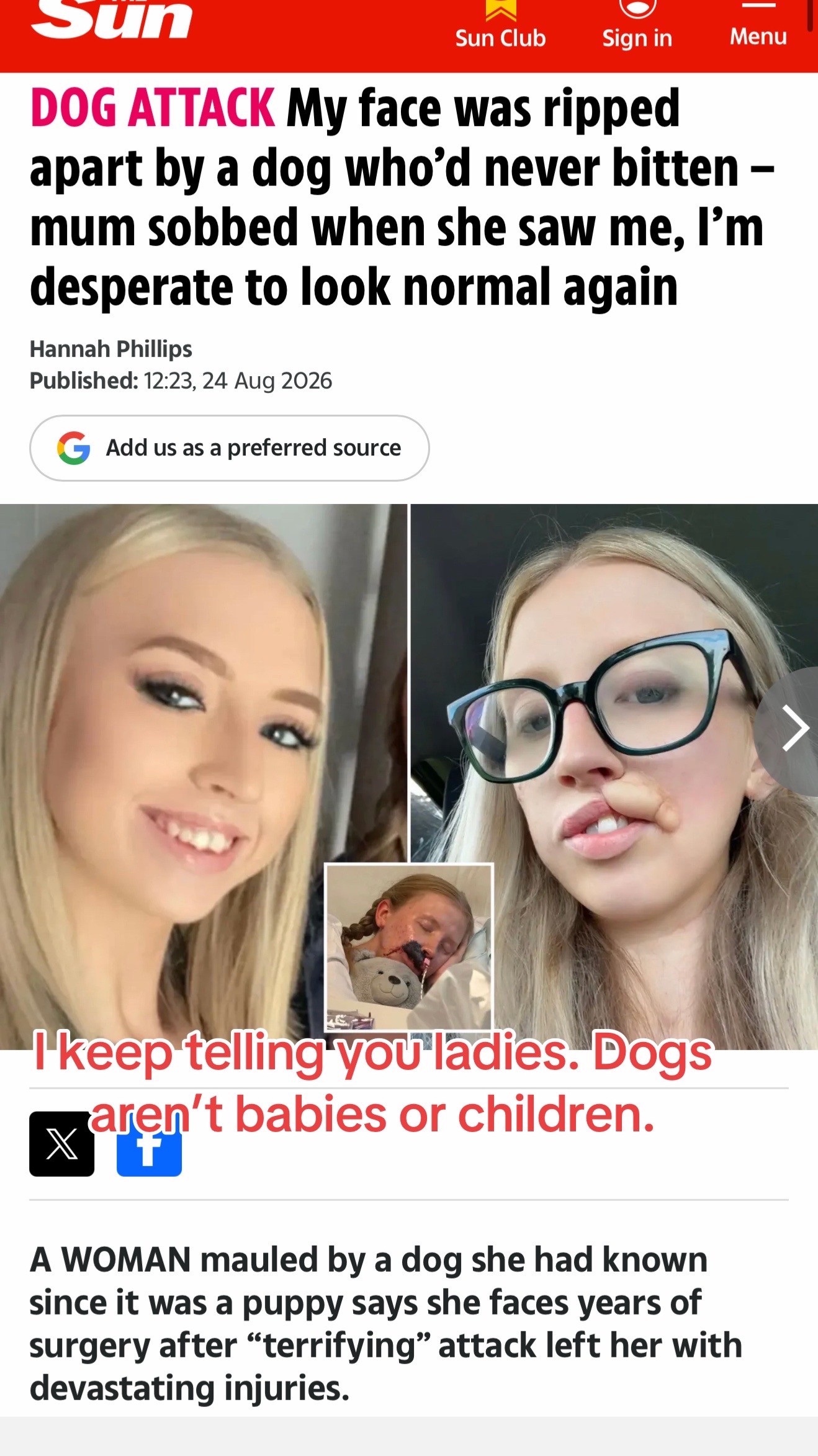 @Dogs aren’t Family
