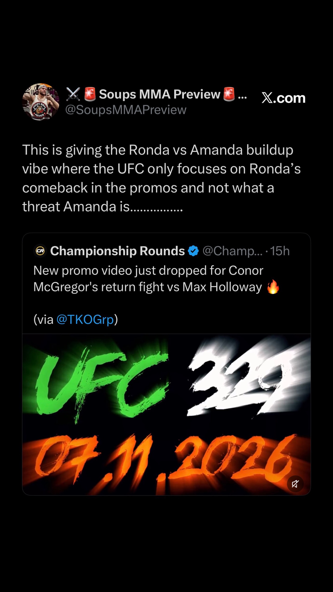 @⚔️ 🚨Soups MMA Preview 🚨⚔️