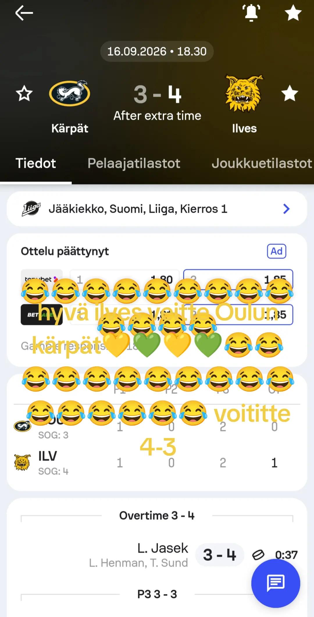 @ilvesfani 💚💛