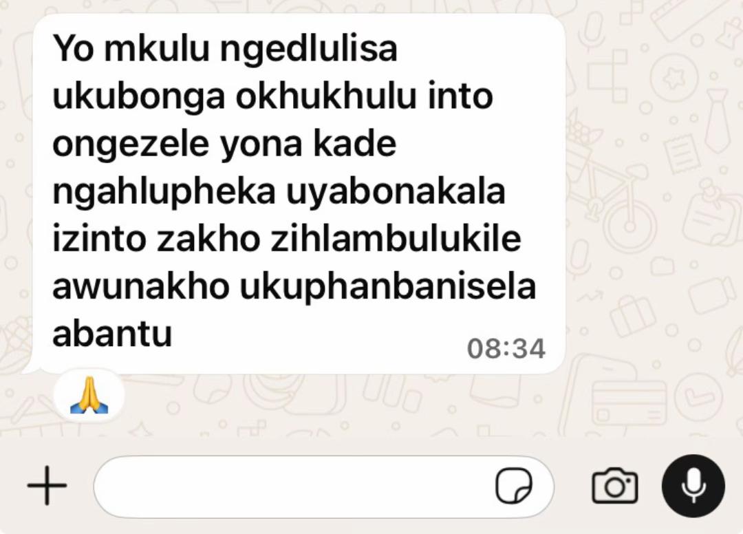 @Molefe Thulane Gogo