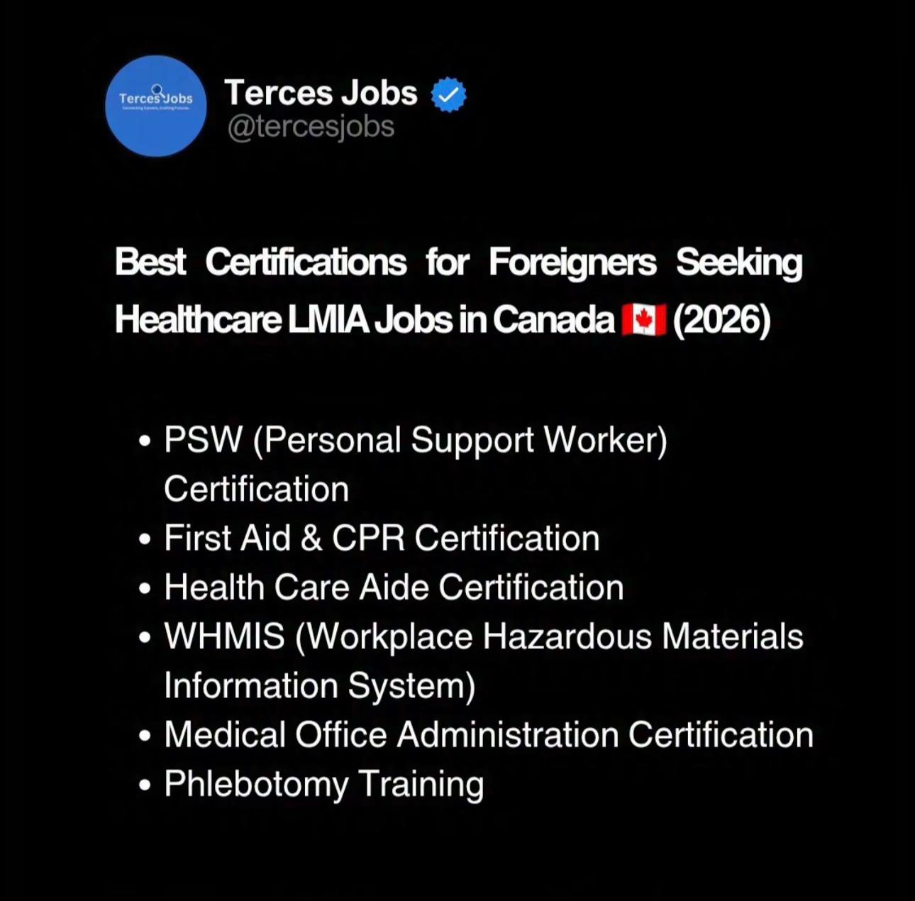 @TercesJobs on IG