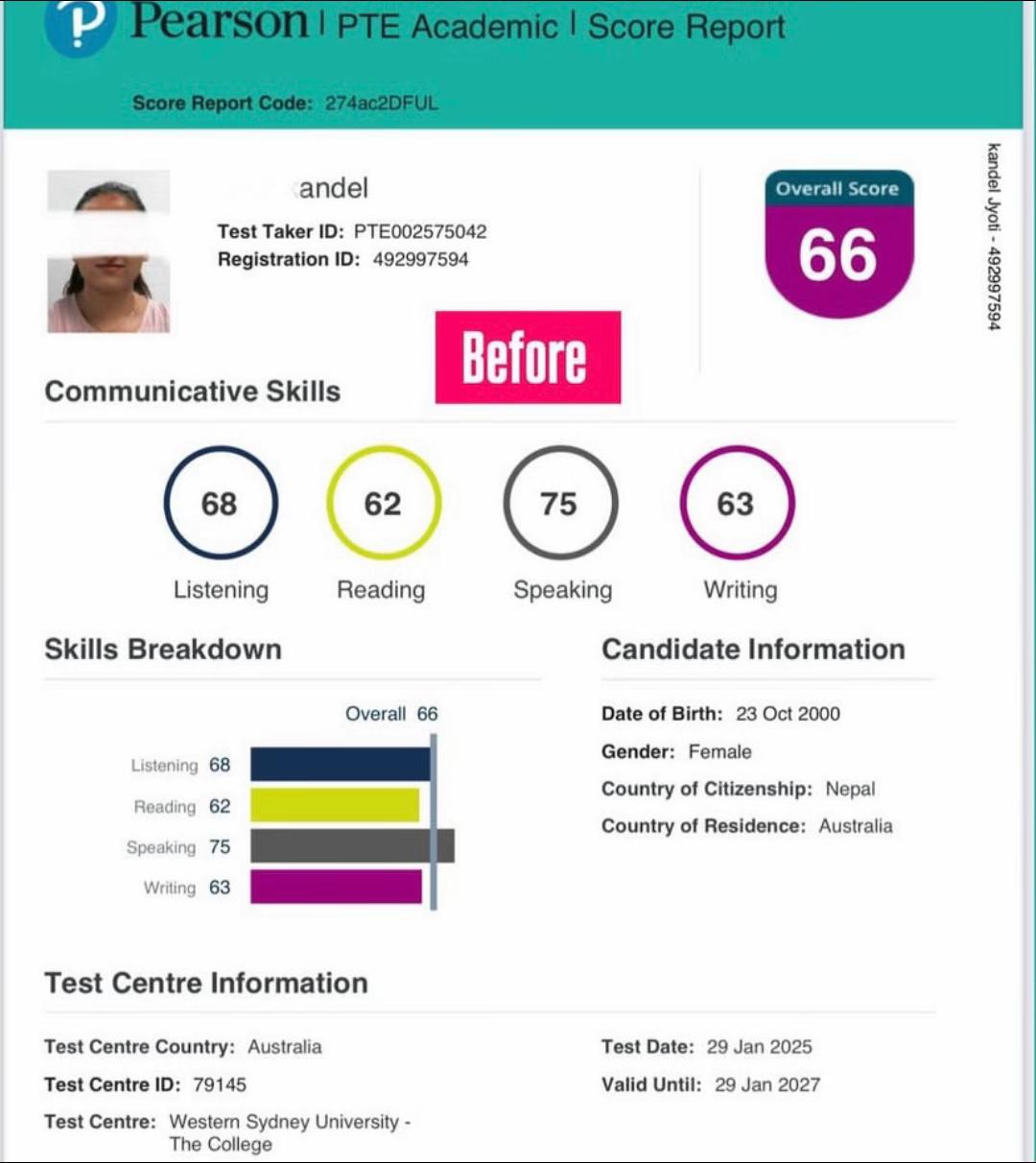 @PTE/IELTS CERTIFICATE 75PLUS🏆