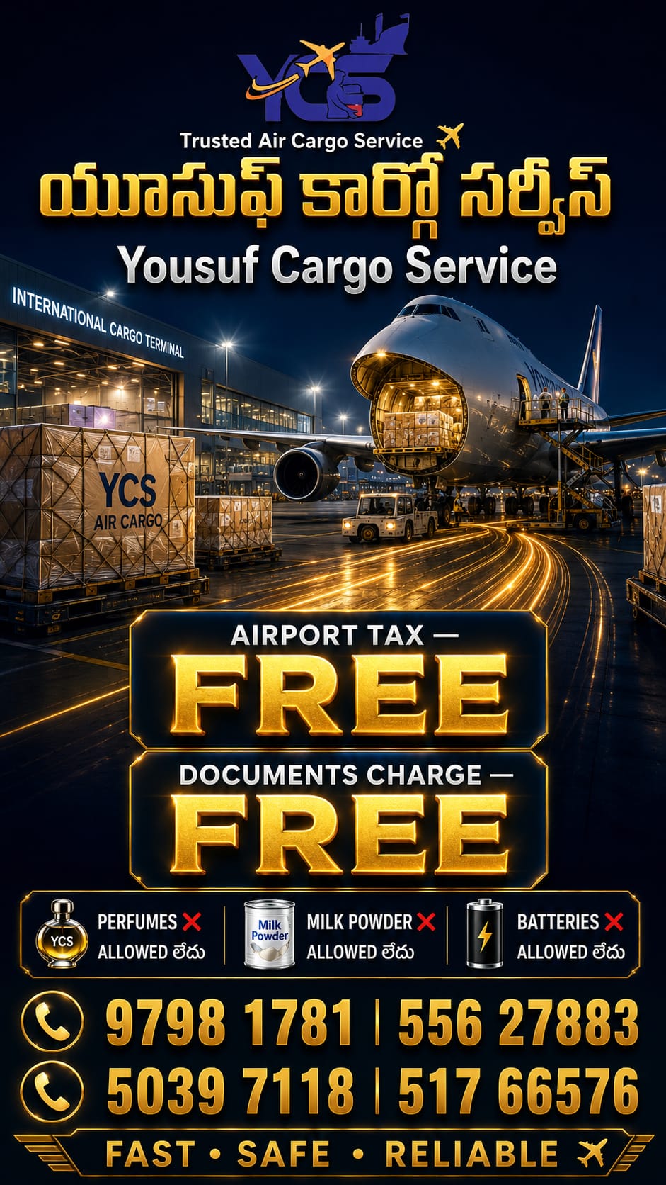 @yousuf cargo