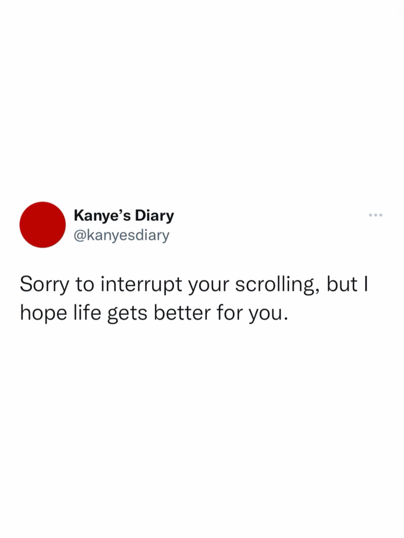 @Kanye’s Diary