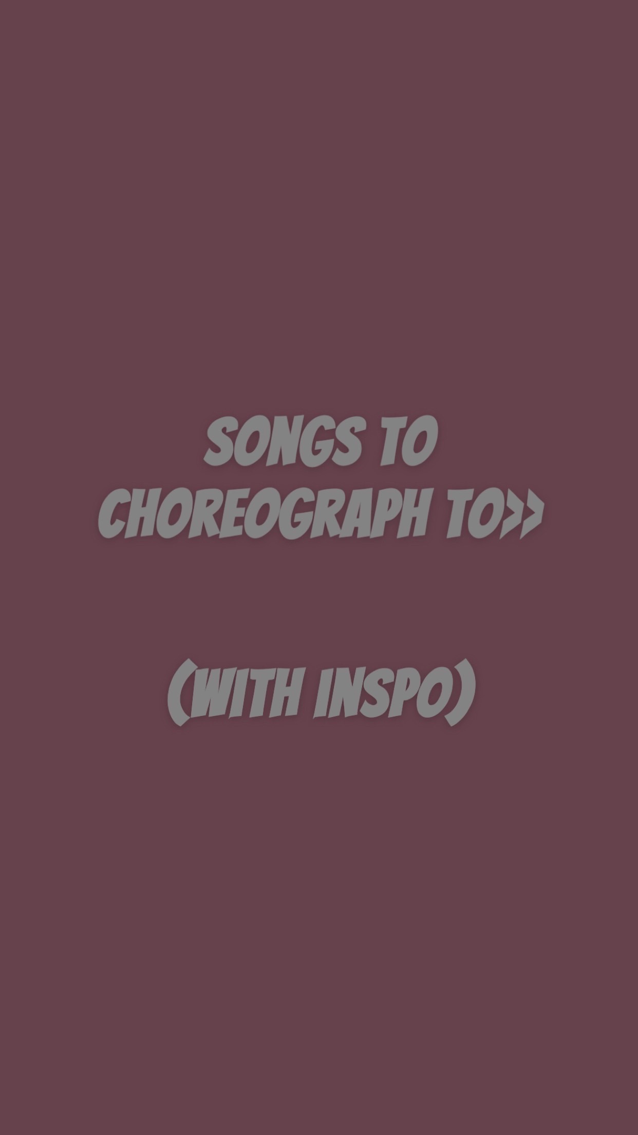 @dance ideas!