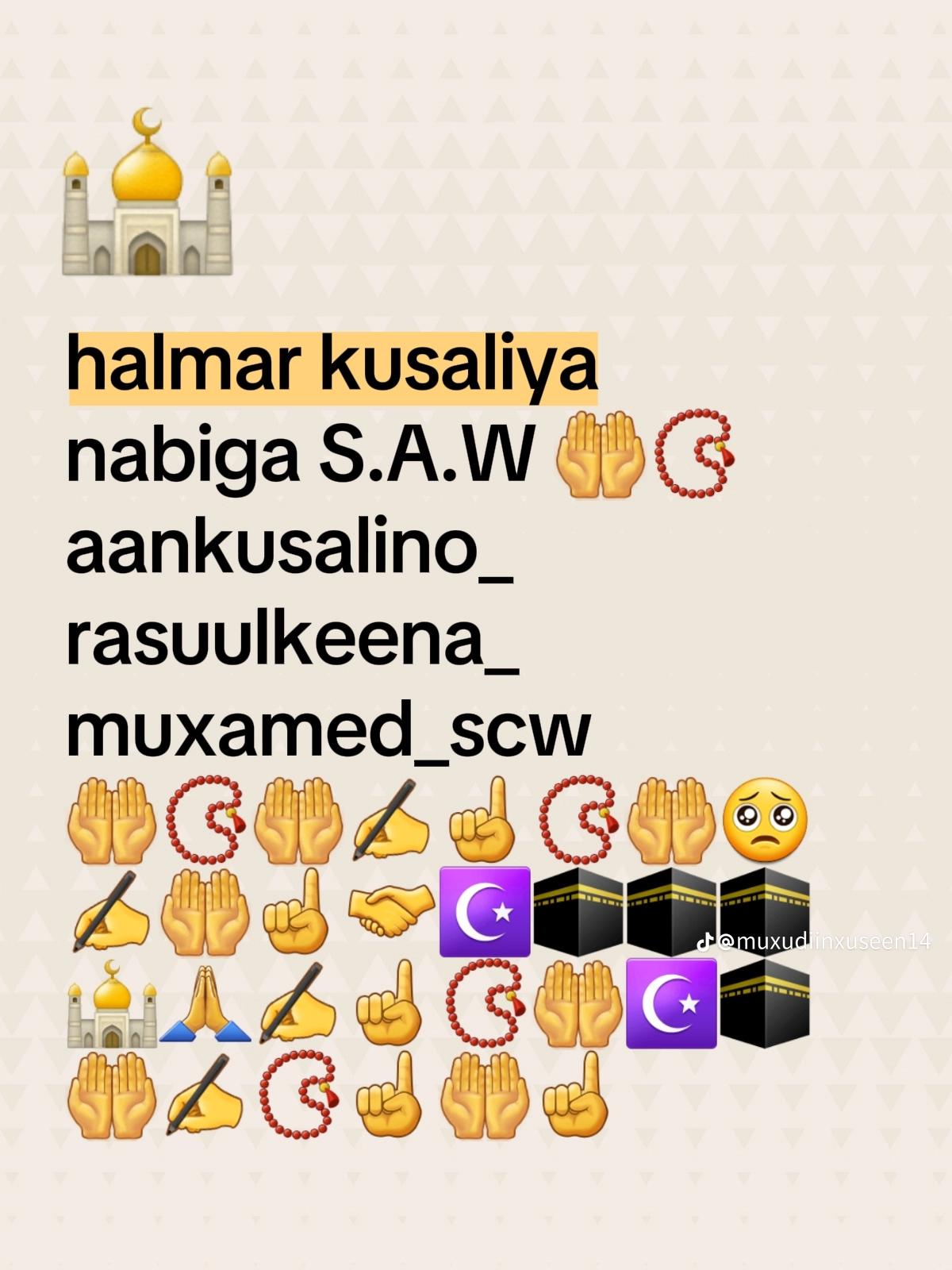 @Hagagsan sida hooyadeed